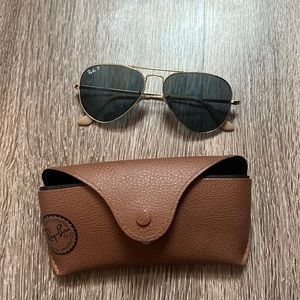 Rayban polarized aviator sunglasses
